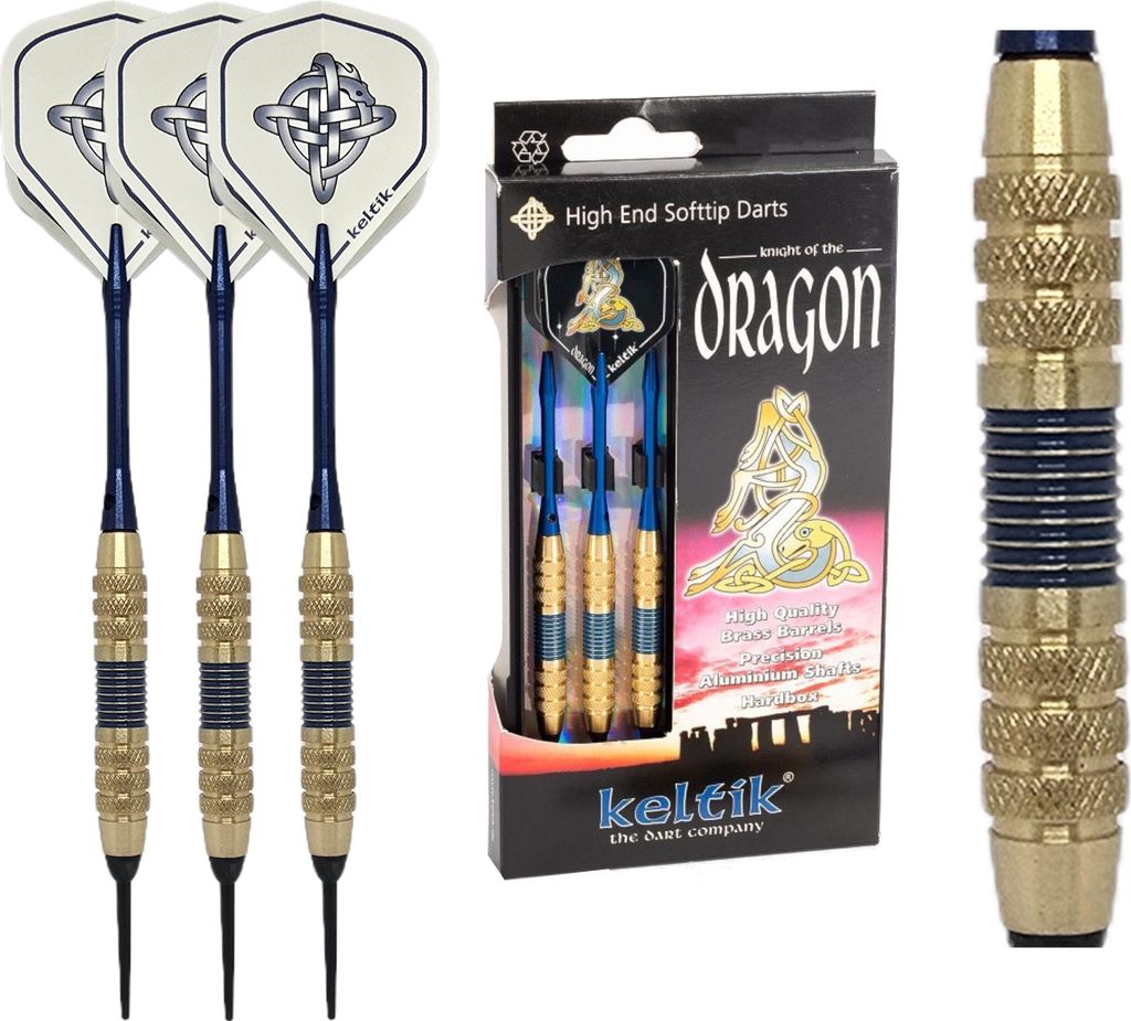 Softdart Soft Dart Pfeile Keltik Dragon Blue 18 g