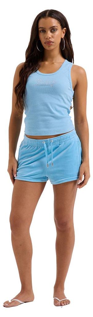 JUICY COUTURE Juicy Couture Thin Strap Racer Vest BLAU XS