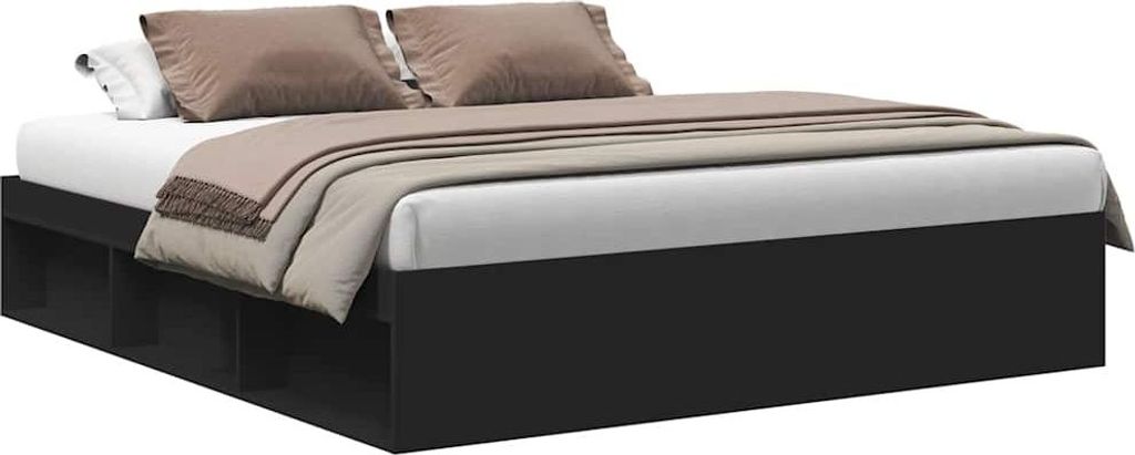 Struttura letto nera 200x200 cm Immagine del prodotto 