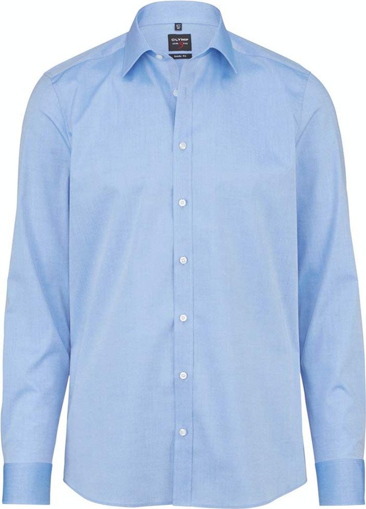 Olymp Hemd hellblau weiße Knopf