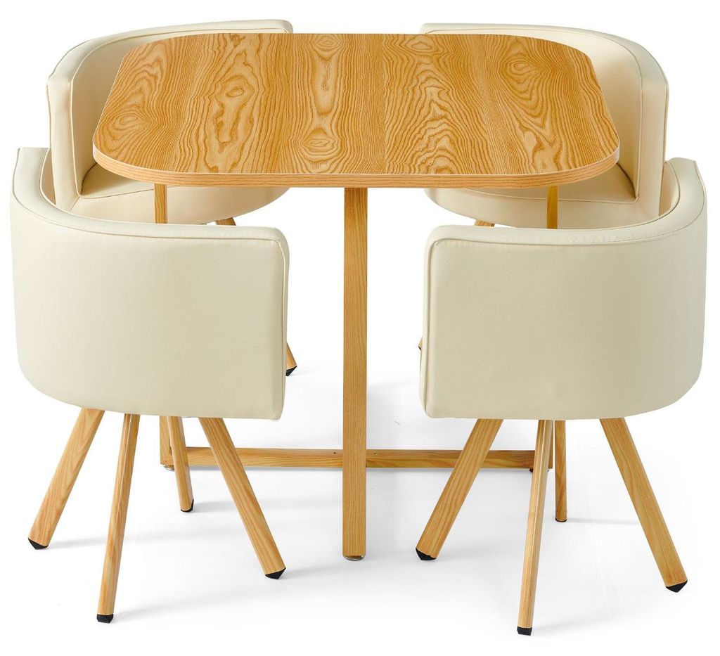 MENZZO Table et chaises scandinaves Oslo Beige Image du produit 