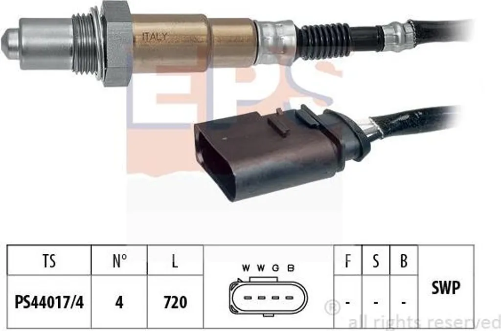 Sonde Lambda EPS 1.997.175 pour Golf IV et Polo 6N - Réf OE 036906265A