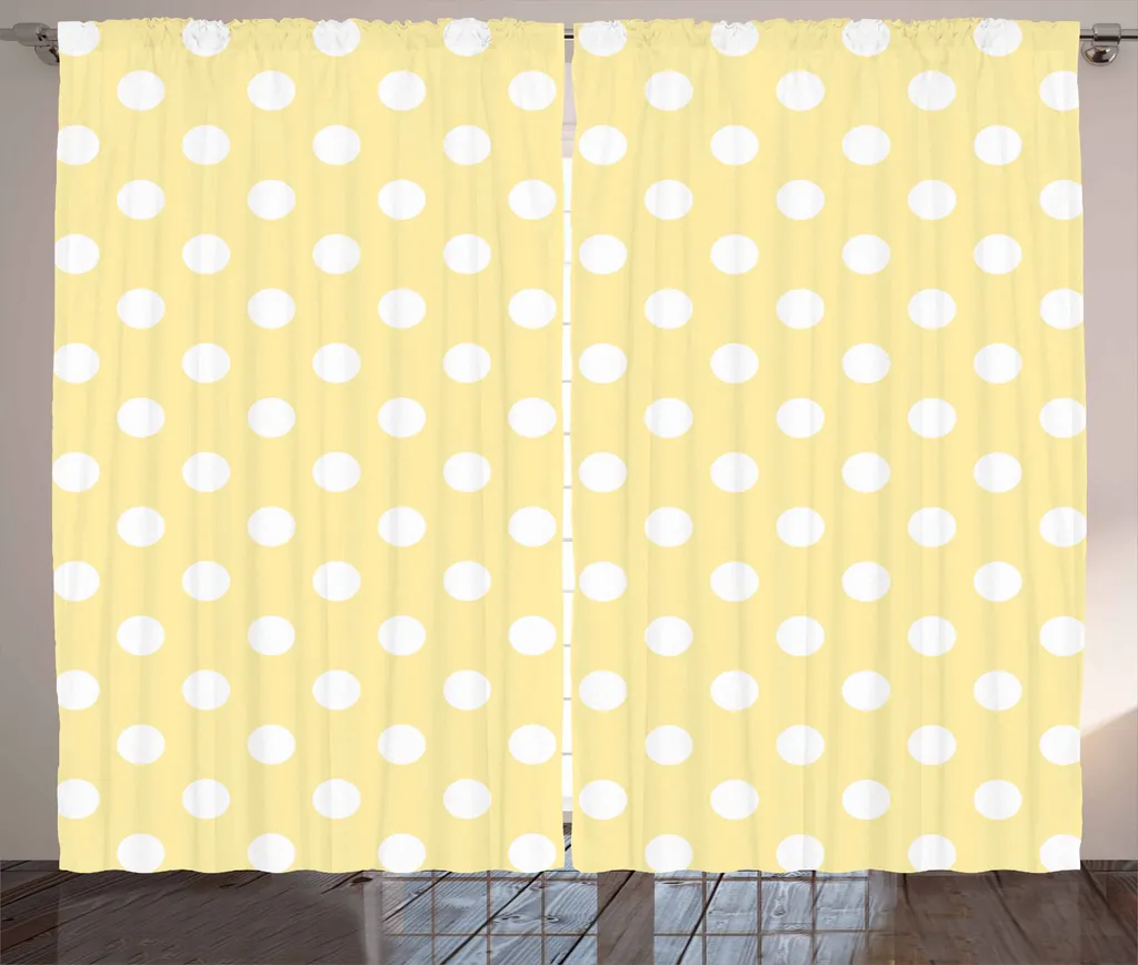 Tende Gialle Pois ABAKUHAUS 280x175 - Lavabili e Resistenti