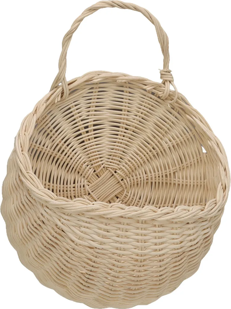 Panier en rotin tissé suspendu solide pour ranger sans encombrer