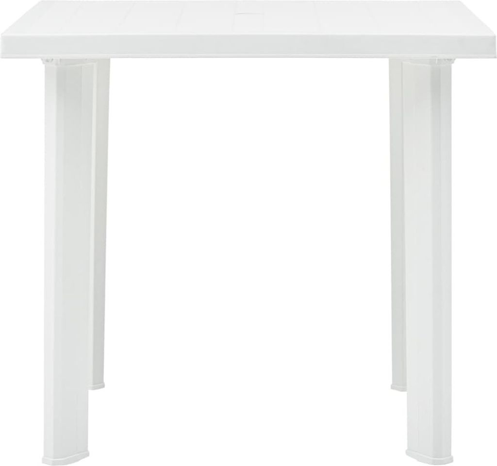 “2026 Modern“ Gartentisch Weiß 80x75x72cm Kunststoff - Designermöbel 528155 - Gartentische