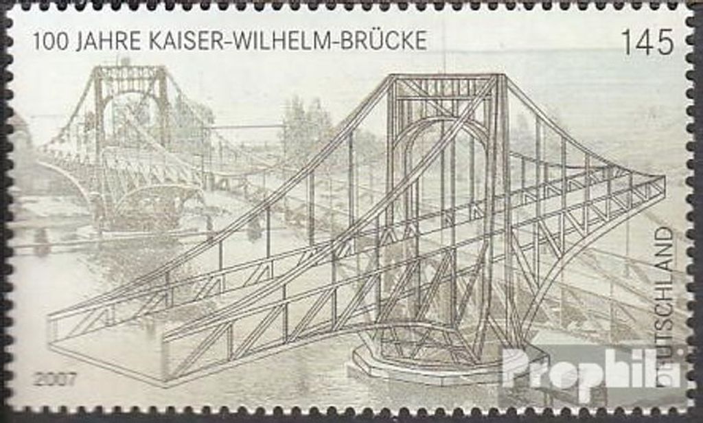 Briefmarken BRD (BR.Deutschland) 2007 Mi 2616 (kompl.Ausg.) gestempelt Brücken