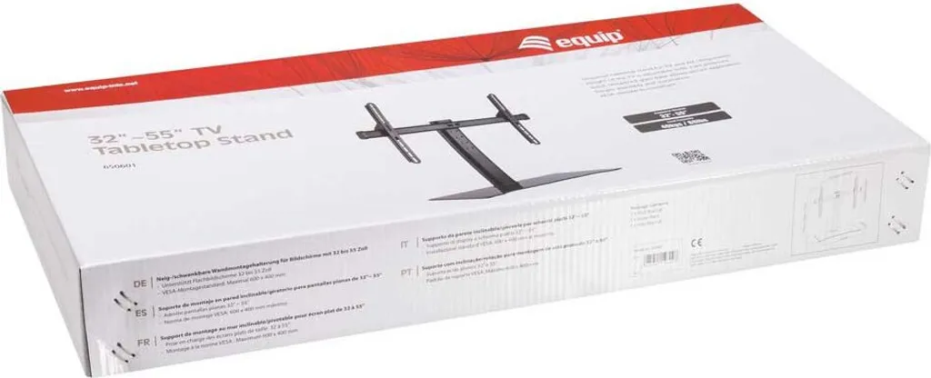 Support TV de Table 40Kg Robuste pour Écrans 32-55 Pouces Equip - 3
