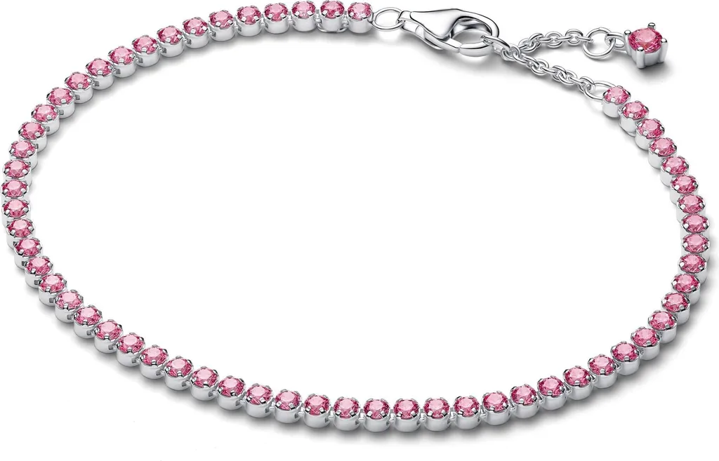 Regalo Perfetto: Bracciale Tennis Argento 18cm Rosa Piccolo
