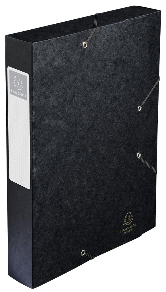 EXACOMPTA Sammelbox Cartobox DIN A4 60 mm schwarz