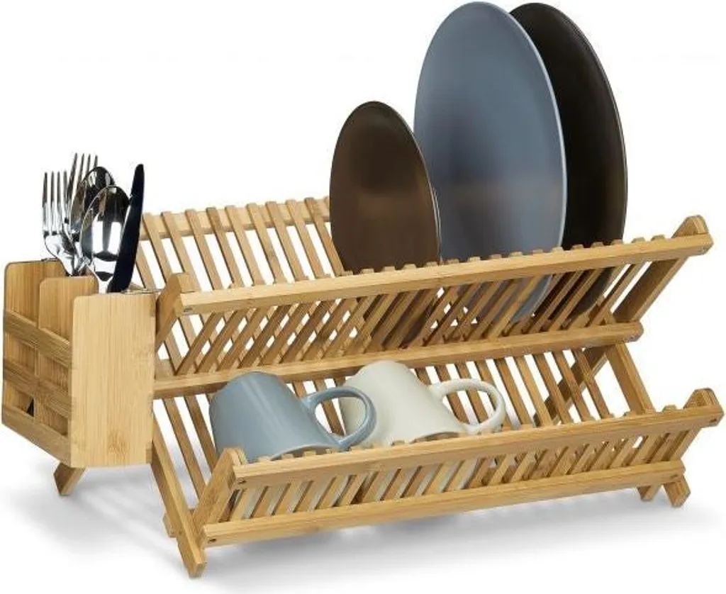 Égouttoir CROSS gain de place pour petite cuisine avec porte-couverts