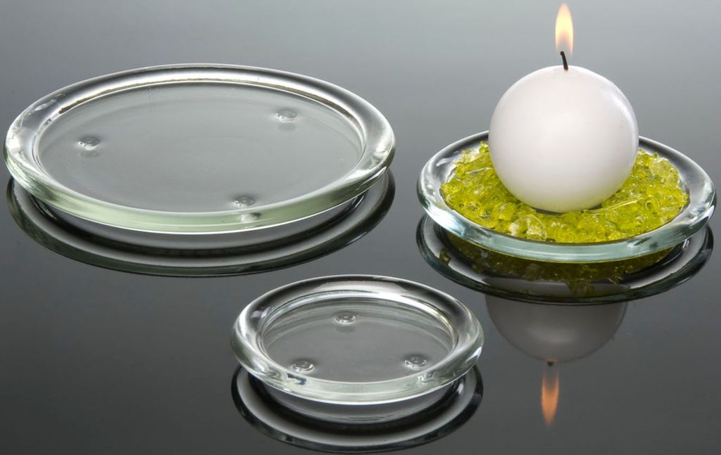 Assiette en verre Candle Mood, Taille:Ø11/H1.5 Image du produit 