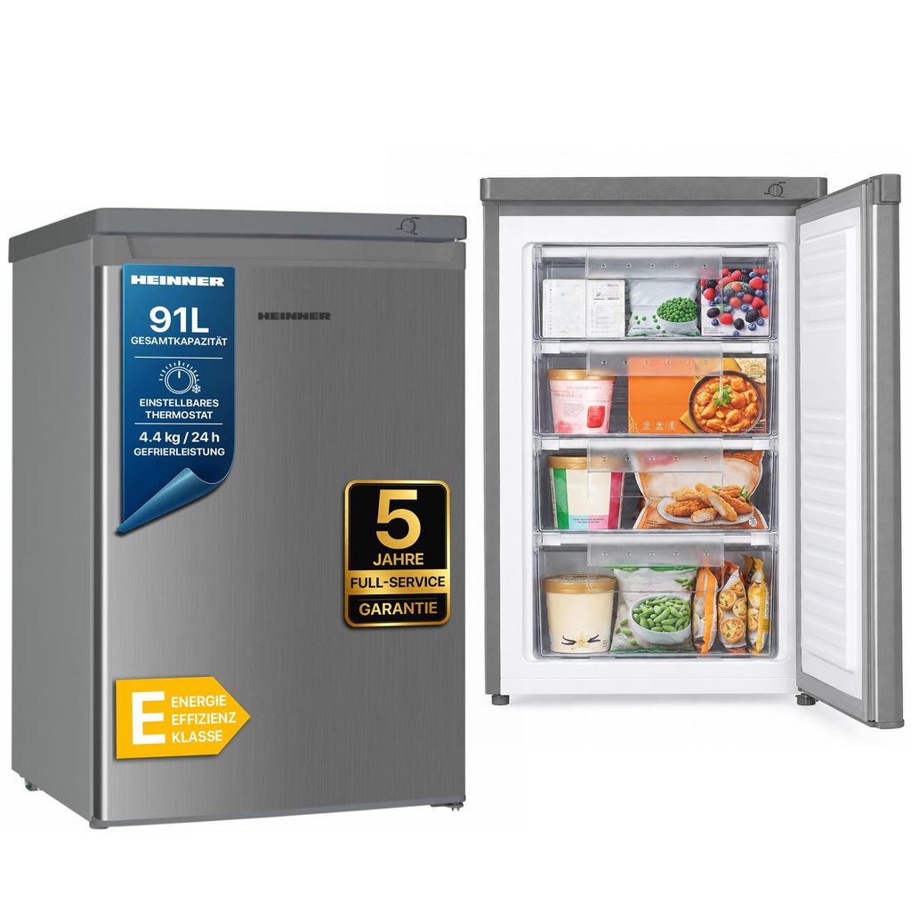 Heinner HFF-HM91SE++, 91 liter, 4,4 kg/24 uur, ST-T, 40 dB, Productafbeelding 