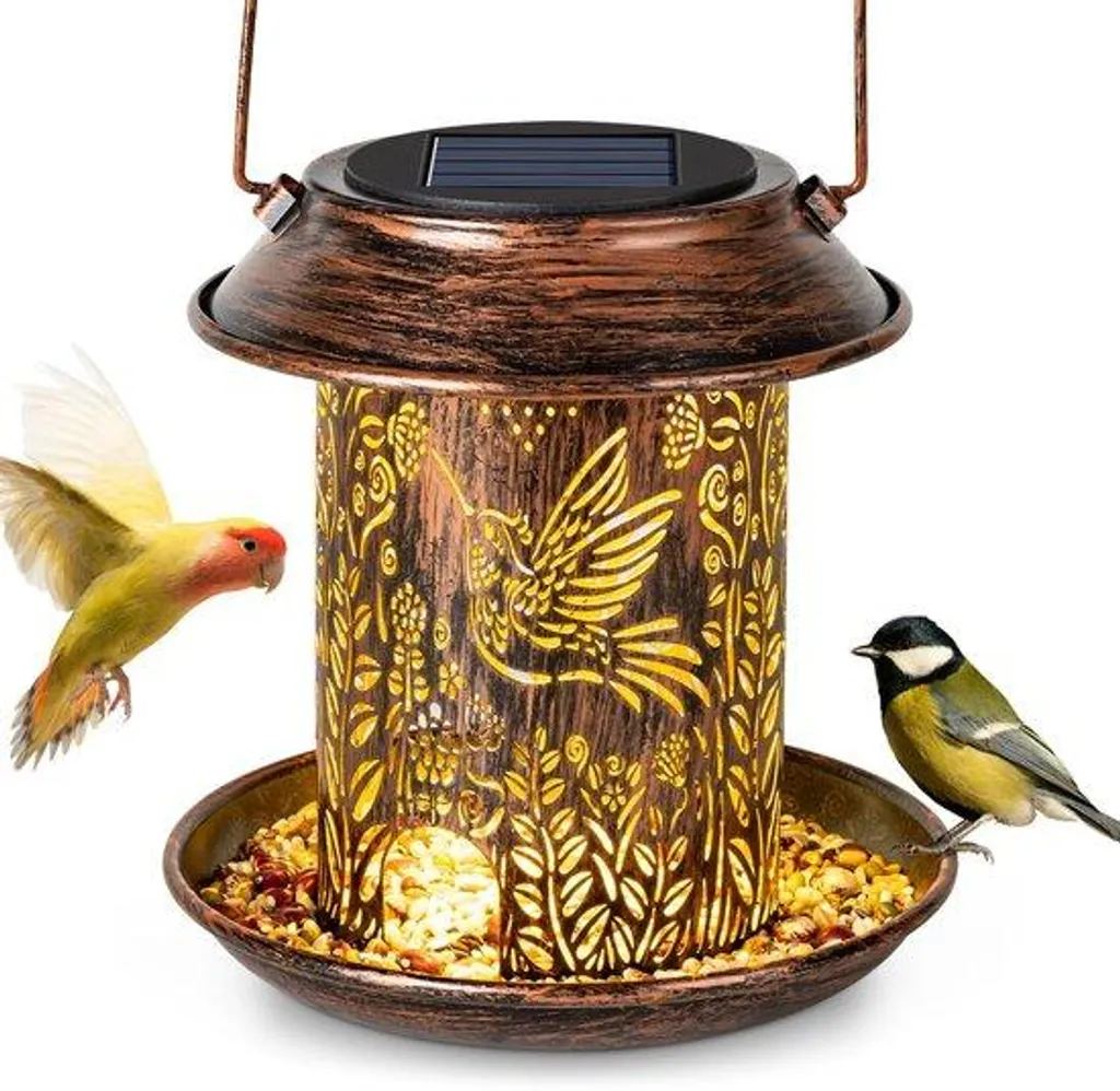 Nichoir solaire pour jardin Décoration lumineuse terrasse et pelouse