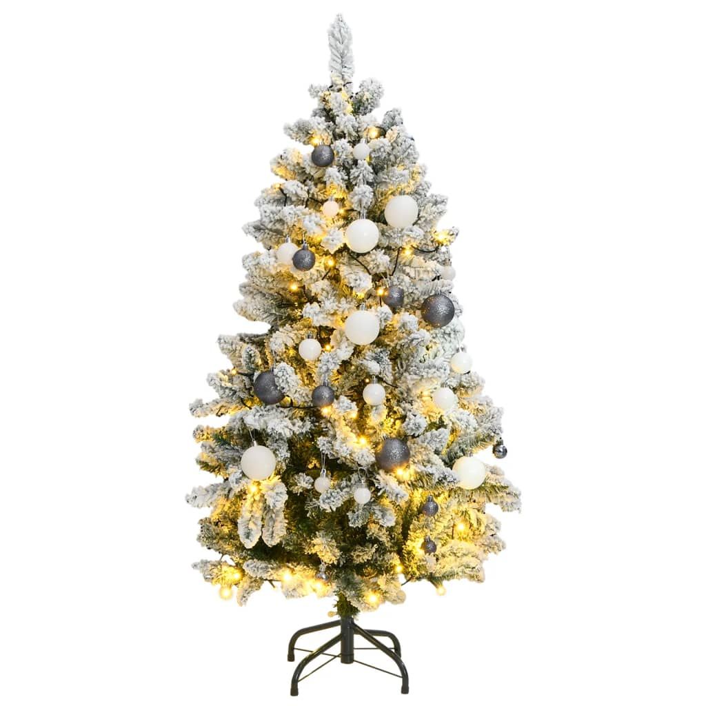 Cloris Designermöbel Künstlicher Weihnachtsbaum Klappbar 150 LEDs & Kugeln 150 cm 2024 Neu