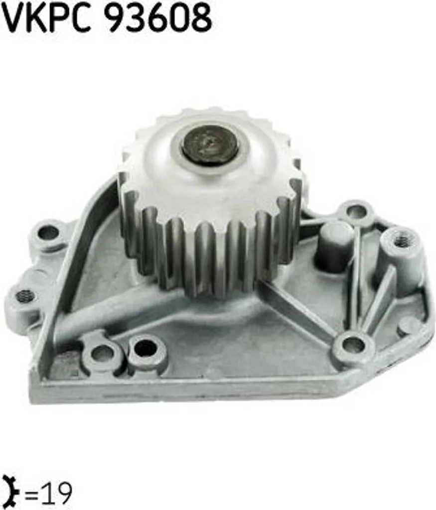 Pompe à eau de moteur robuste SKF VKPC 93608 avec joint fixe