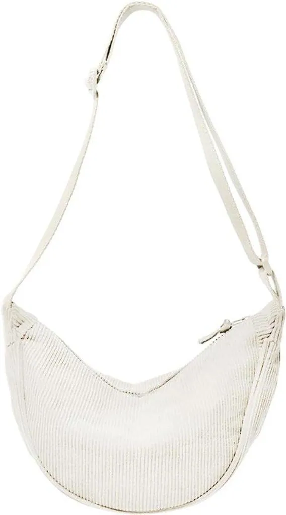 Sac de voyage beige grande capacité en velours côtelé doux et robuste