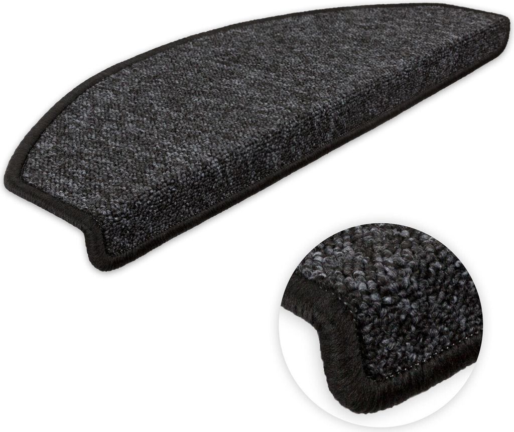 Stufenmatten Imago Halbrund Anthrazit 16 Stück