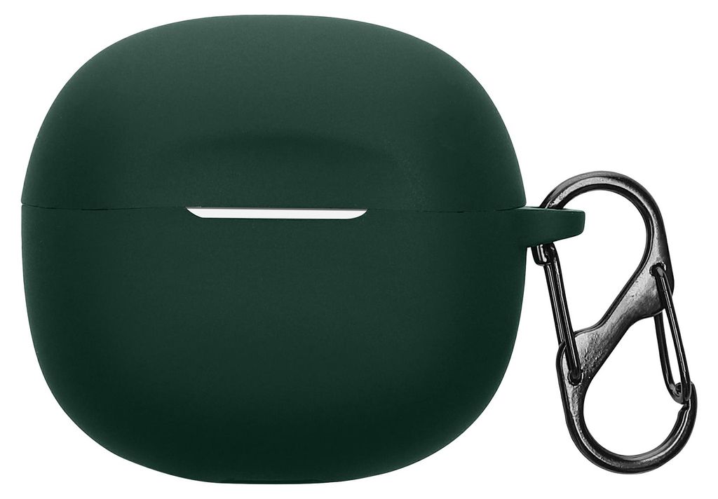 kwmobile Schutzhülle für Skullcandy Rail In-Ear Wireless Hülle - TPU Silikon Case für Kopfhörer Ladecase - stoßfestes Cover mit Karabiner - D...