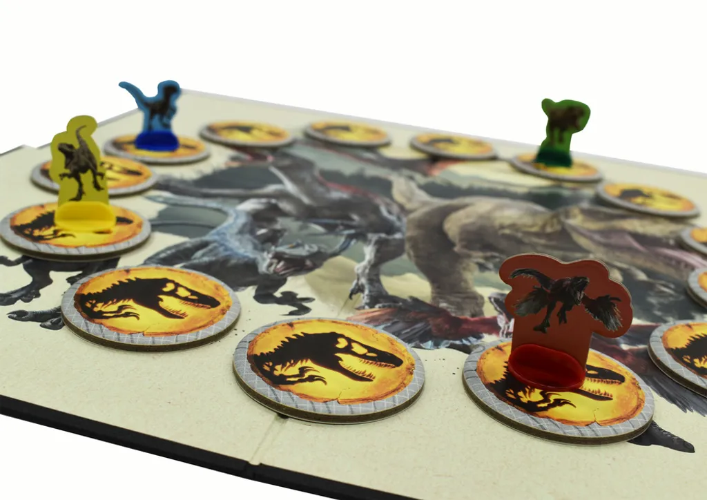 Jurassic World Dino Chase : Jeu de société interactif avec figurines - 3