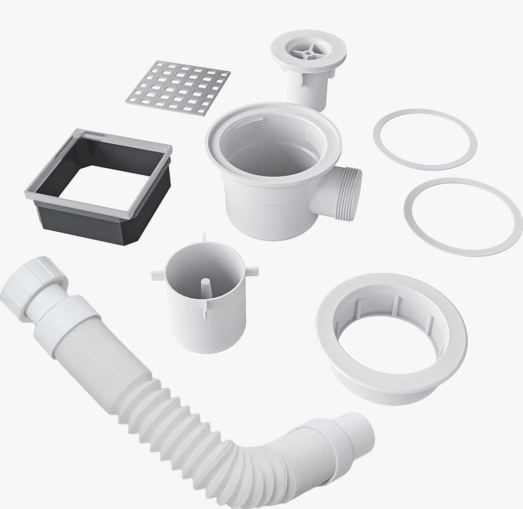 1600x800mm XPS Platten 40mm Duschwanne Duschtasse Duschplatte Fliesenplatte Mit Ablaufgarnitur & Ablaufschlauch