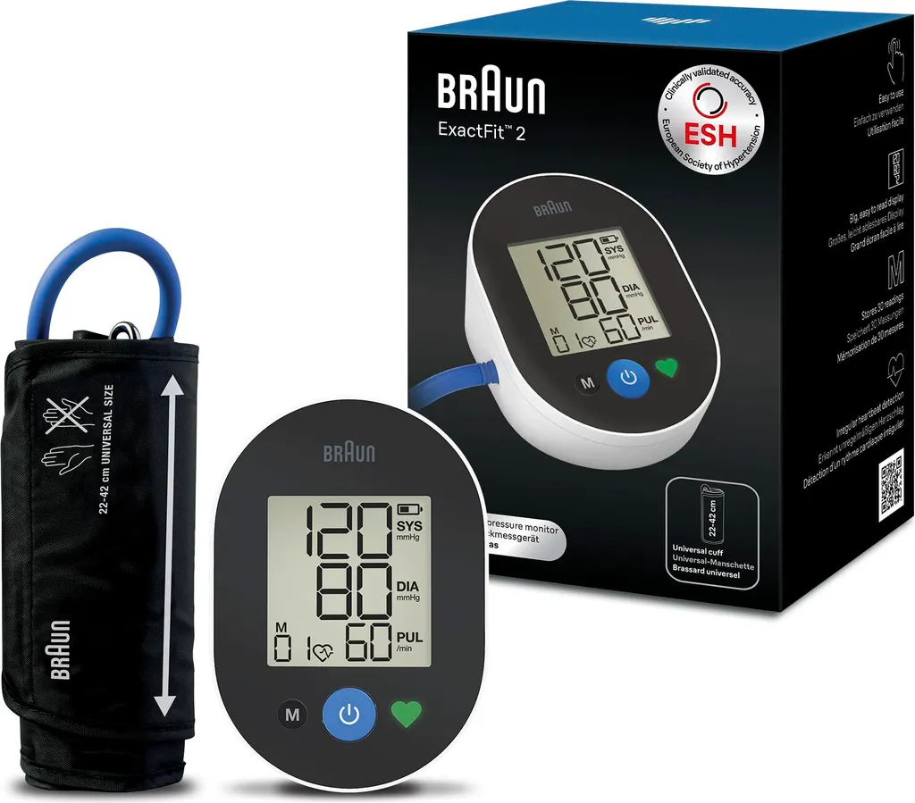 Braun ExactFit 2 Misuratore Pressione Automatico - Offerta Originale - 12