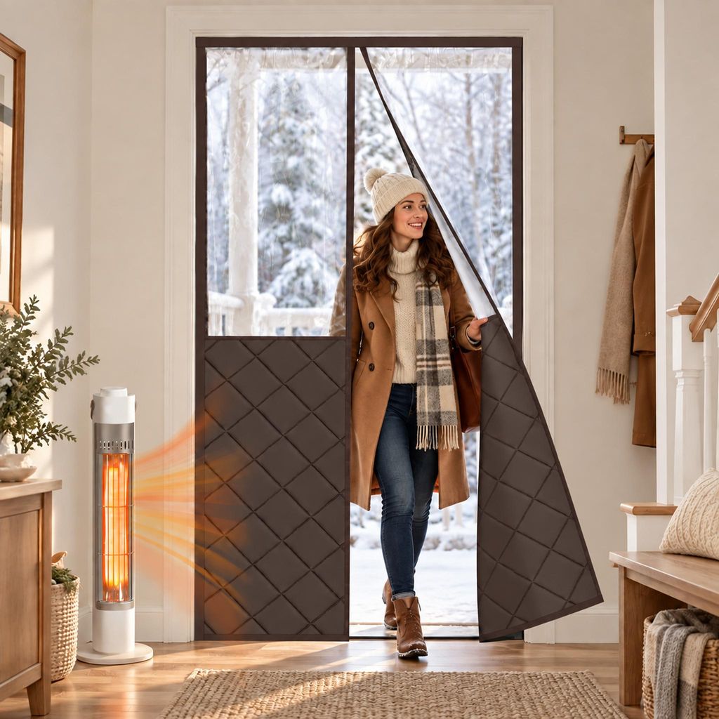 Tenda magnetica per porte, protezione dal freddo, termica, Immagine del prodotto 