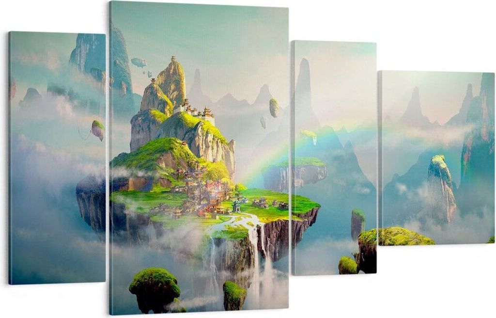 Bild auf Leinwand - Leinwandbild - Abstraktion Natur - 120x70cm - Wand Bild - Wanddeko - Wandbilder - Leinwanddruck - Bilder - Kunstdruck - Wanddek...