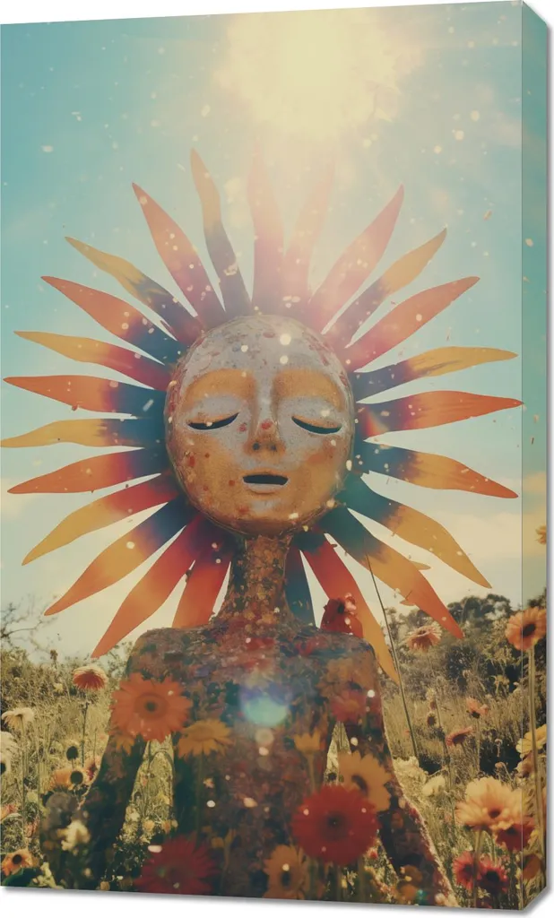 Image Méditation Ensoleillée 60x100 cm - Égayez un Mur Sombre ou Triste