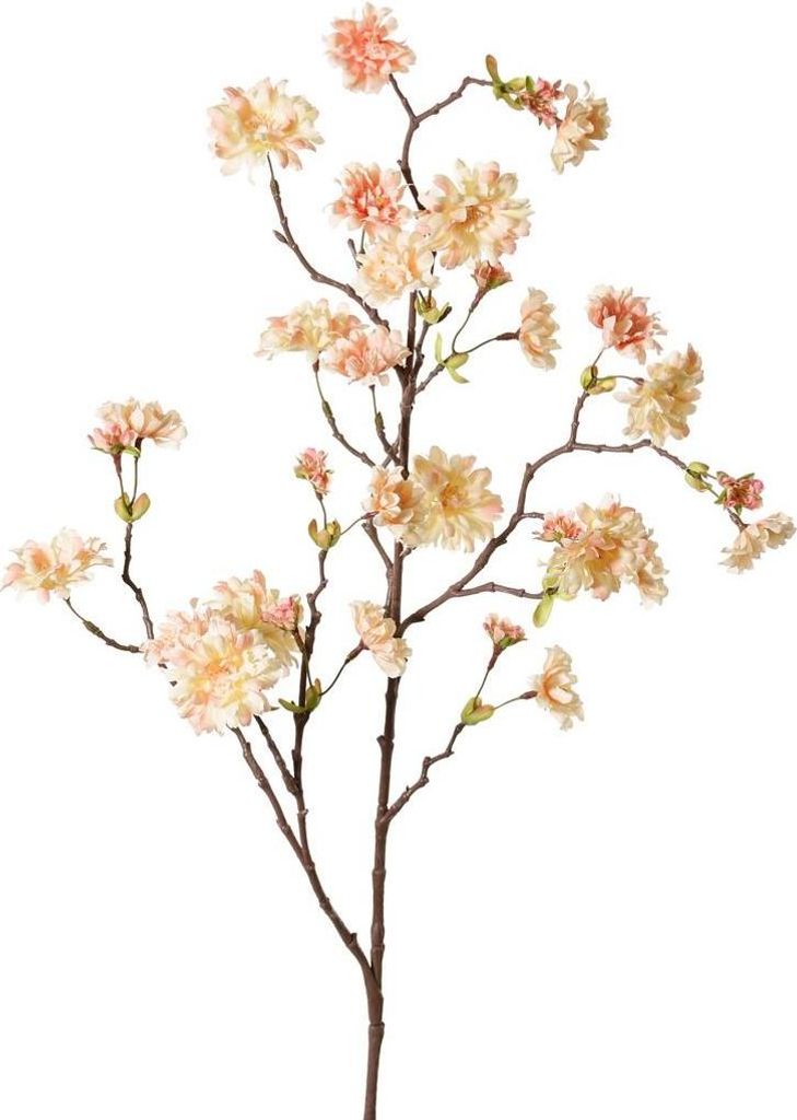 artplants.de Künstlicher Zweig Zierpfirsich KENZUN, Blüten, pfirsich-rosa, 110cm - Deko Kunstzweig