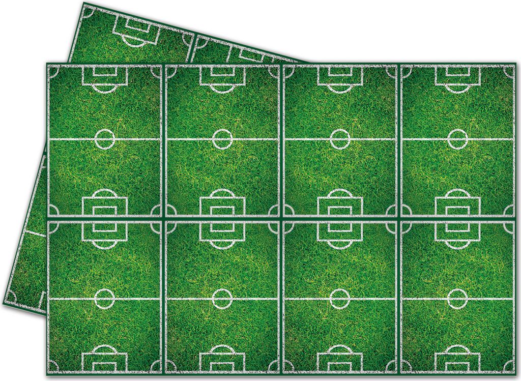 Kunststoff-Tischdecke Fußball Party 120 x 180 cm Produktbild 