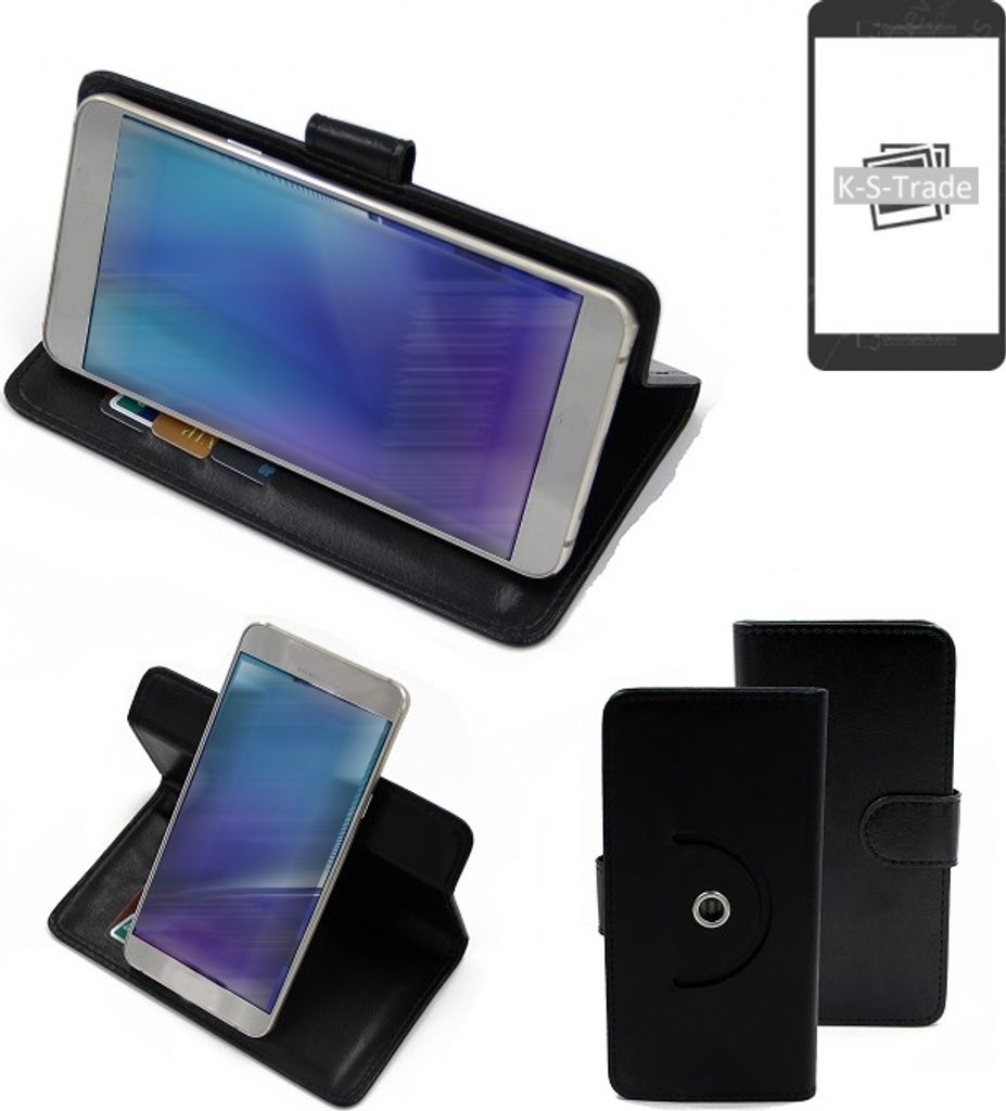 K-S-Trade Case Schutzhülle Handyhülle kompatibel mit Apple iPhone 12 Flipcase Smartphone Cover Handy Schutz Tasche Klapphülle Walletcase schwarz