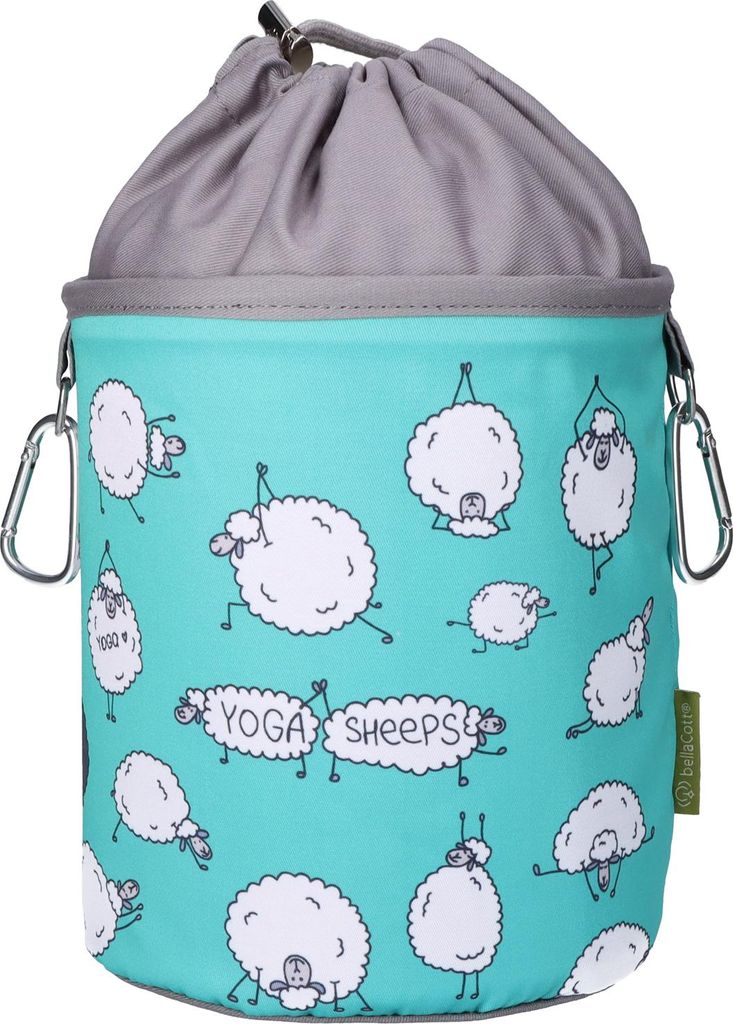 bellaCott Wäscheklammerbeutel Yogaschafe – Ø18 x 31 cm Produktbild 