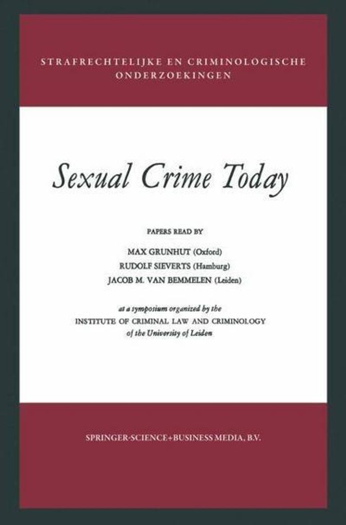 Sexual Crime Today
