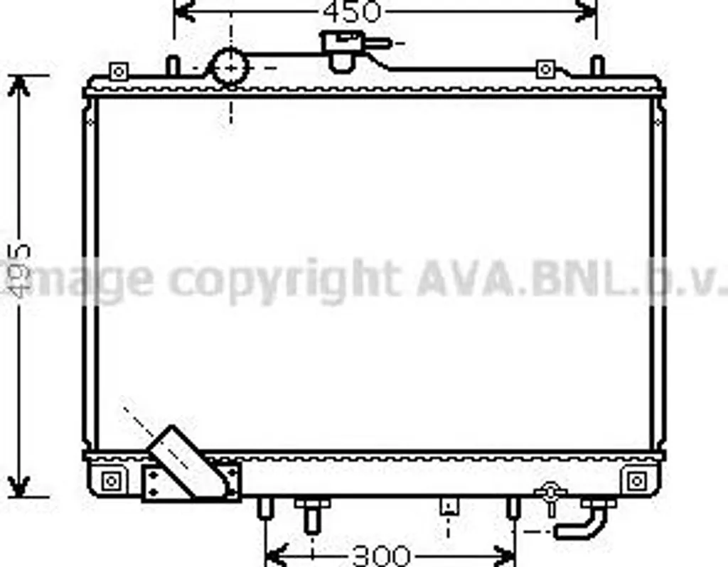 Évitez la Surchauffe : Radiateur AVA MT2157 pour Pajero MN153205
