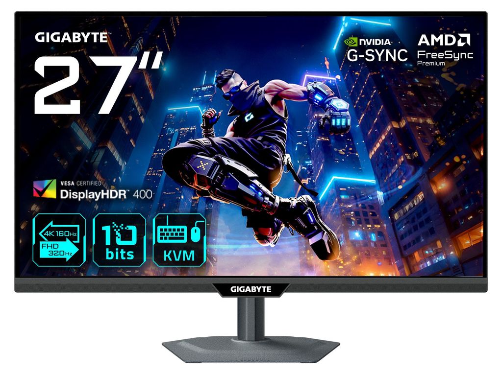 GIGABYTE M27UP, 68,6 cm (27"), 3840 x 2160 px, 4K Ultra HD, Obrázok produktu 