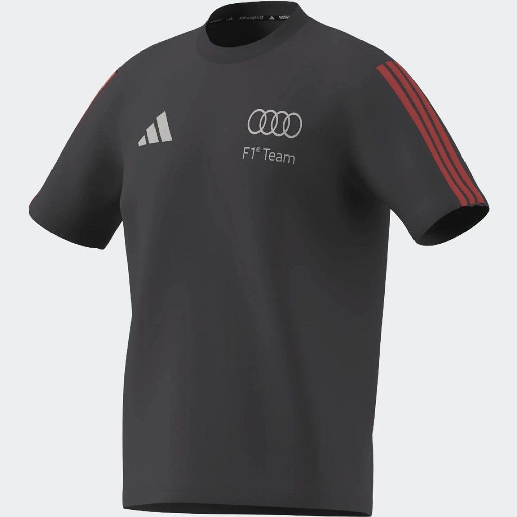 Audi T-Shirt, DNA, kleines Logo, adidas, grau M Produktbild 