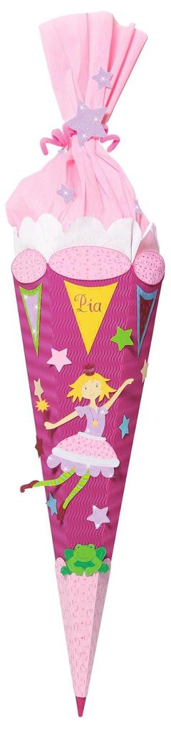 URSUS Schultüten-Bastelset ''Prinzessin'', 6-eckig, 68 cm 9850001