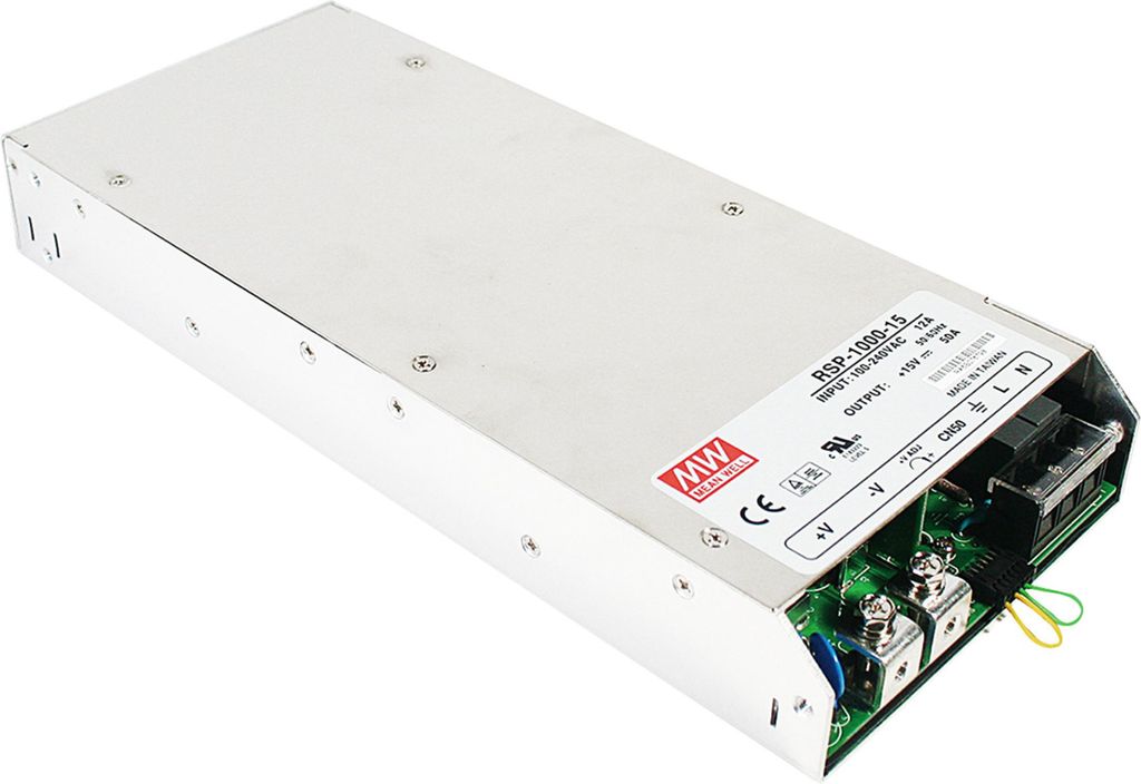 MEANWELL RSP-1000-12, AC-DC-Schaltnetzteil, geschlossen, 720W 12V 60A