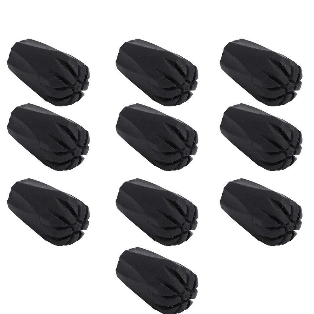 Trekking Pole Kopf Abdeckung Protector Wandern Klettern Walking Pole Gummi Ersatz TipsBlack Dicke Fuß Abdeckung