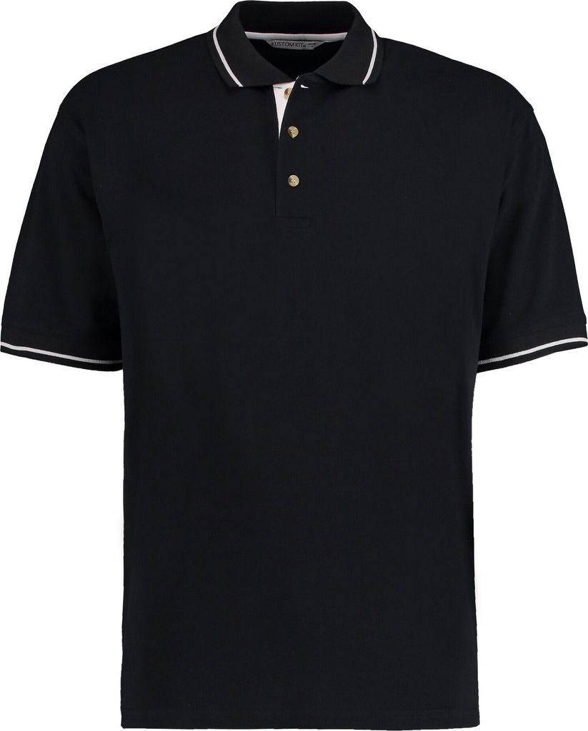 Kustom Kit - "St Mellion" Poloshirt für Herren RW10318 (XXL) (Schwarz/Weiß)