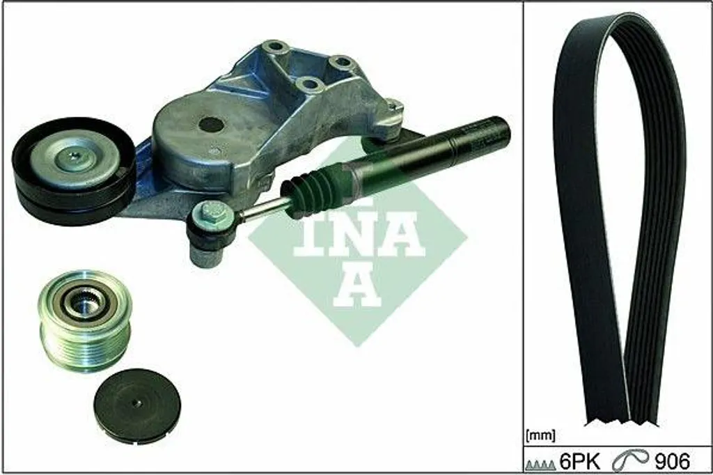 Courroie trapézoïdale crantée INA 529009410 - Haute Qualité OE 038903137
