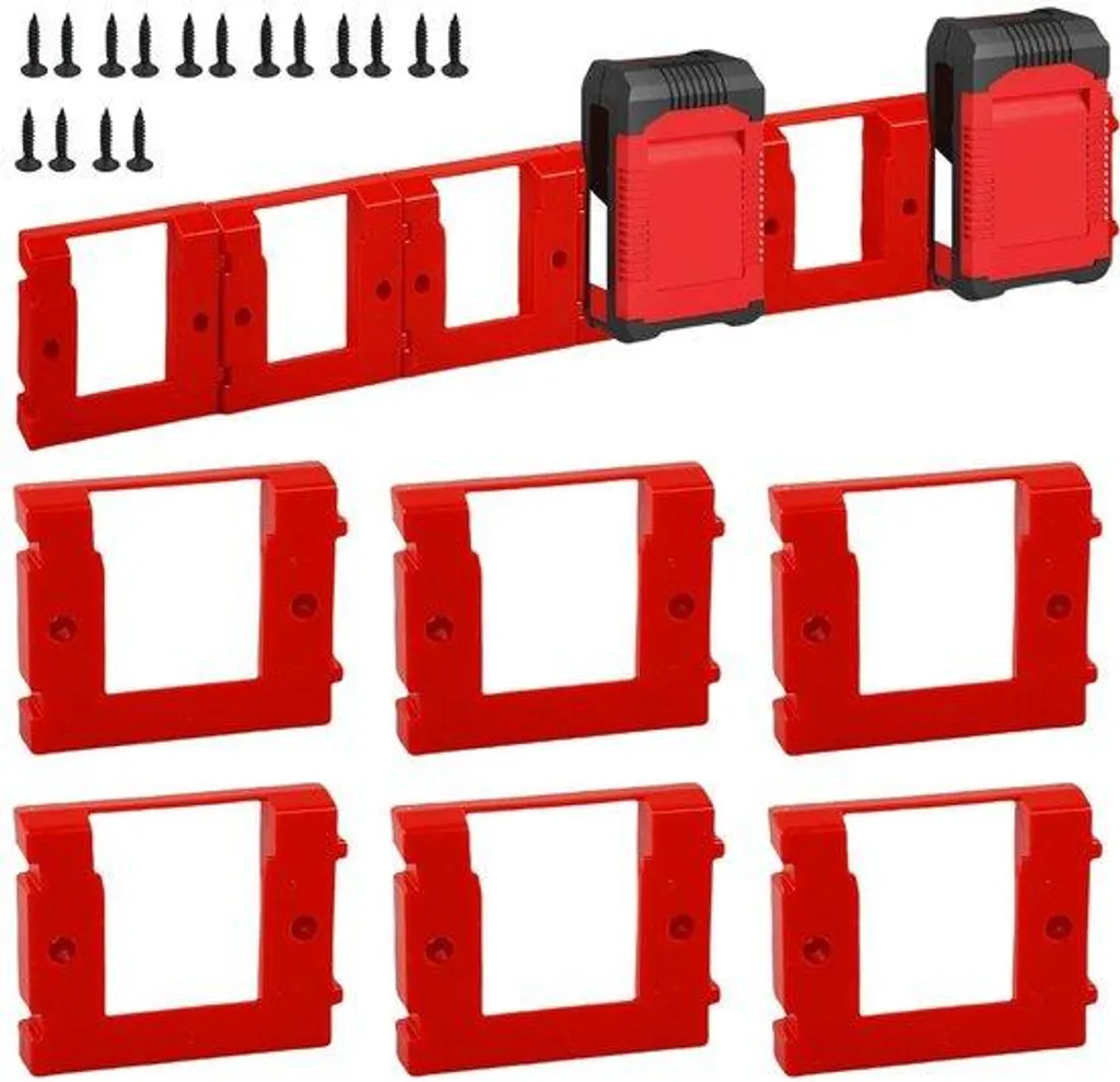 Fixation murale pour batterie 18V - Support de rangement pour atelier