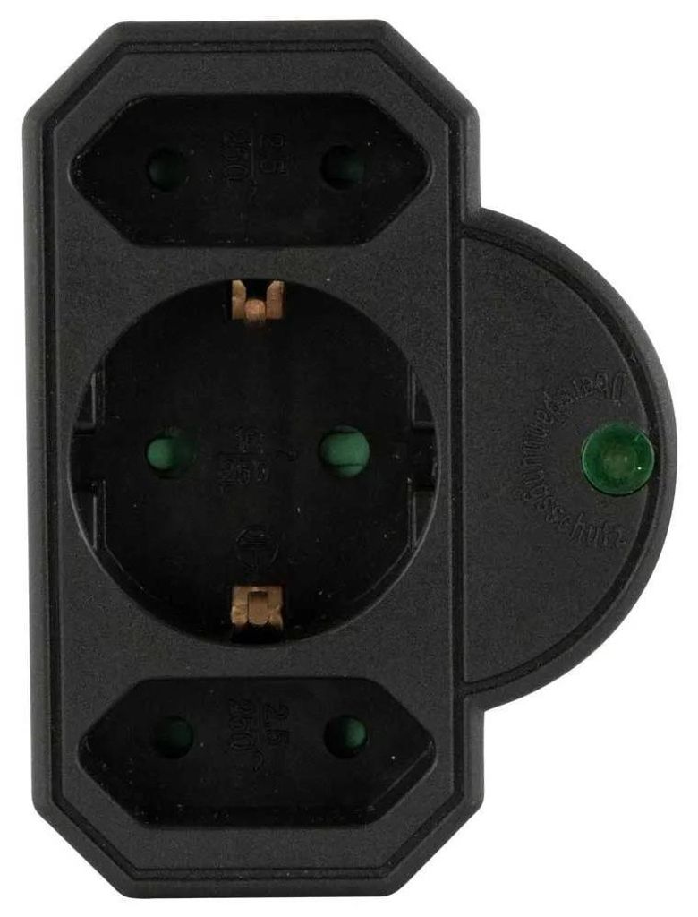 REV Steckdosenadapter 3-fach mit Überspannungsschutz, Zdjęcie produktu 