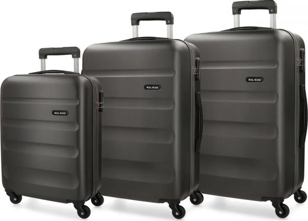 Set Valises Antichoc ROLL ROAD Flex Anthracite 5849461 Sécurité Totale