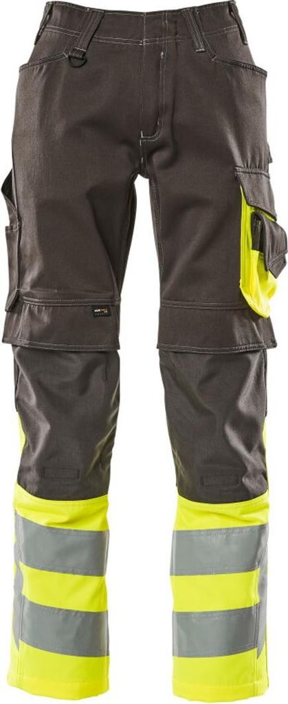 Mascot Leeds Arbeitshose Gr. 76C52 dunkelanthrazit/hi-vis gelb