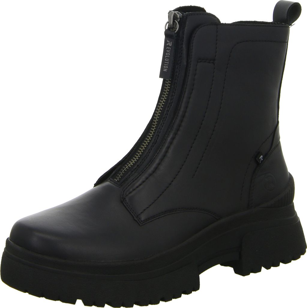 Rieker Damen Bikerboots 11001-36, 11001-37, 11001-38, 11001-39, 11001-40, 11001-41, 11001-42, 11001-43 RIE-W0375 schwarz 39