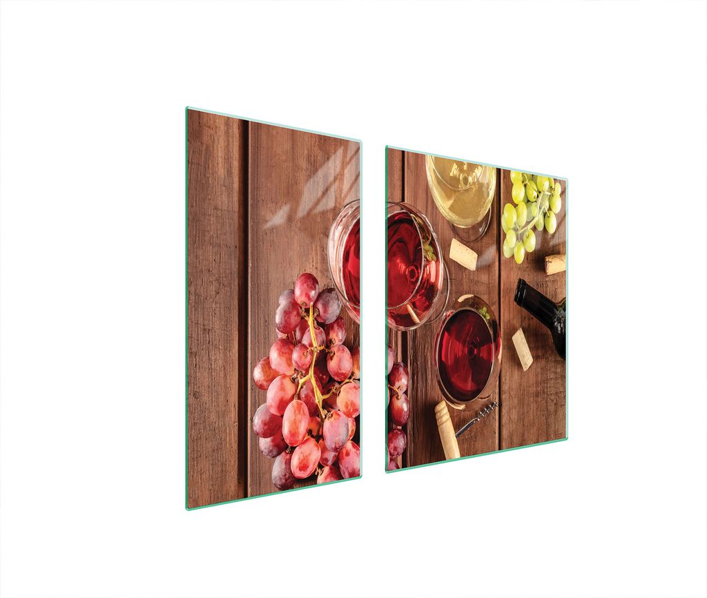 Glasschutzplatte Für Herd 90X52 Wein