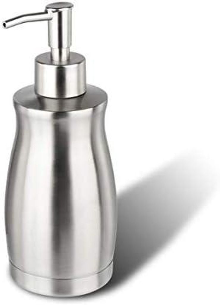 Seifenspender Edelstahl, 400ml Spš¹lmittelspender mit 2 Pumpenk?pfe und Bš¹rsten, Nachfš¹llbarer Soap Dispenser, Spender Geeignet fš¹r Hand...