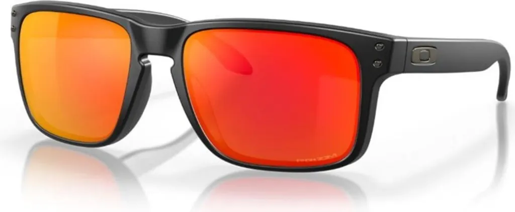 Oakley Holbrook OO9102E255 - Occhiali da Sole Nero Opaco / Ruby