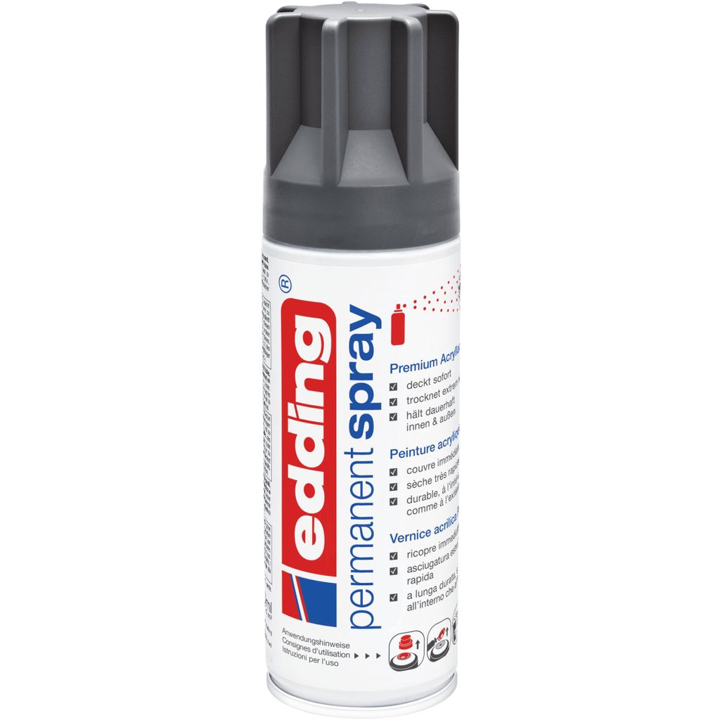 EDDING Permanent Spray 5200 anthrazit seidenmatt 200ml Produktbild 